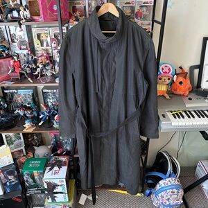 London Fog Black Trench Coat With Belt Size 44 / XL #trenchcoat #menswear